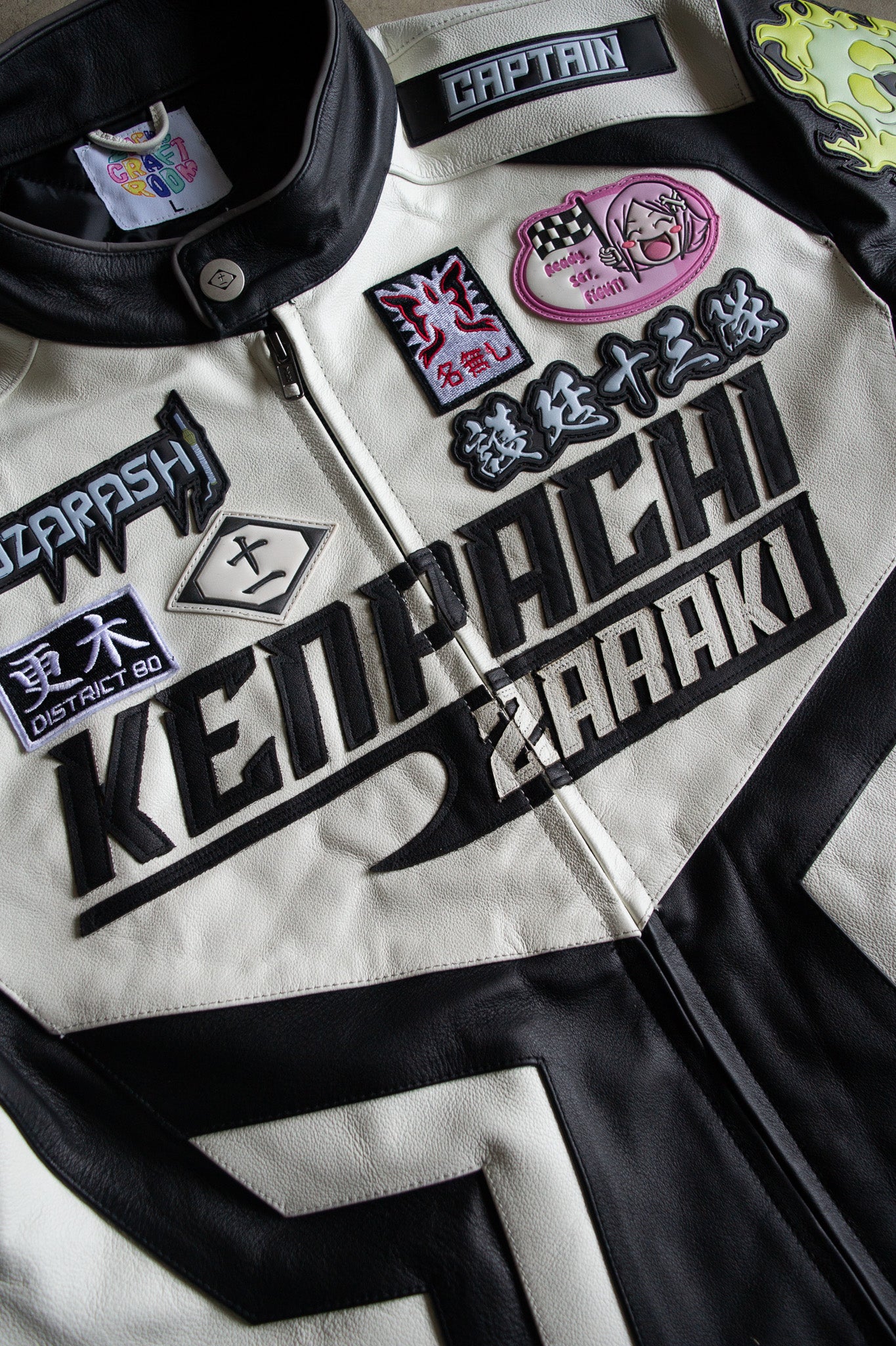 Kenpachi Moto Jacket (REAL LEATHER)