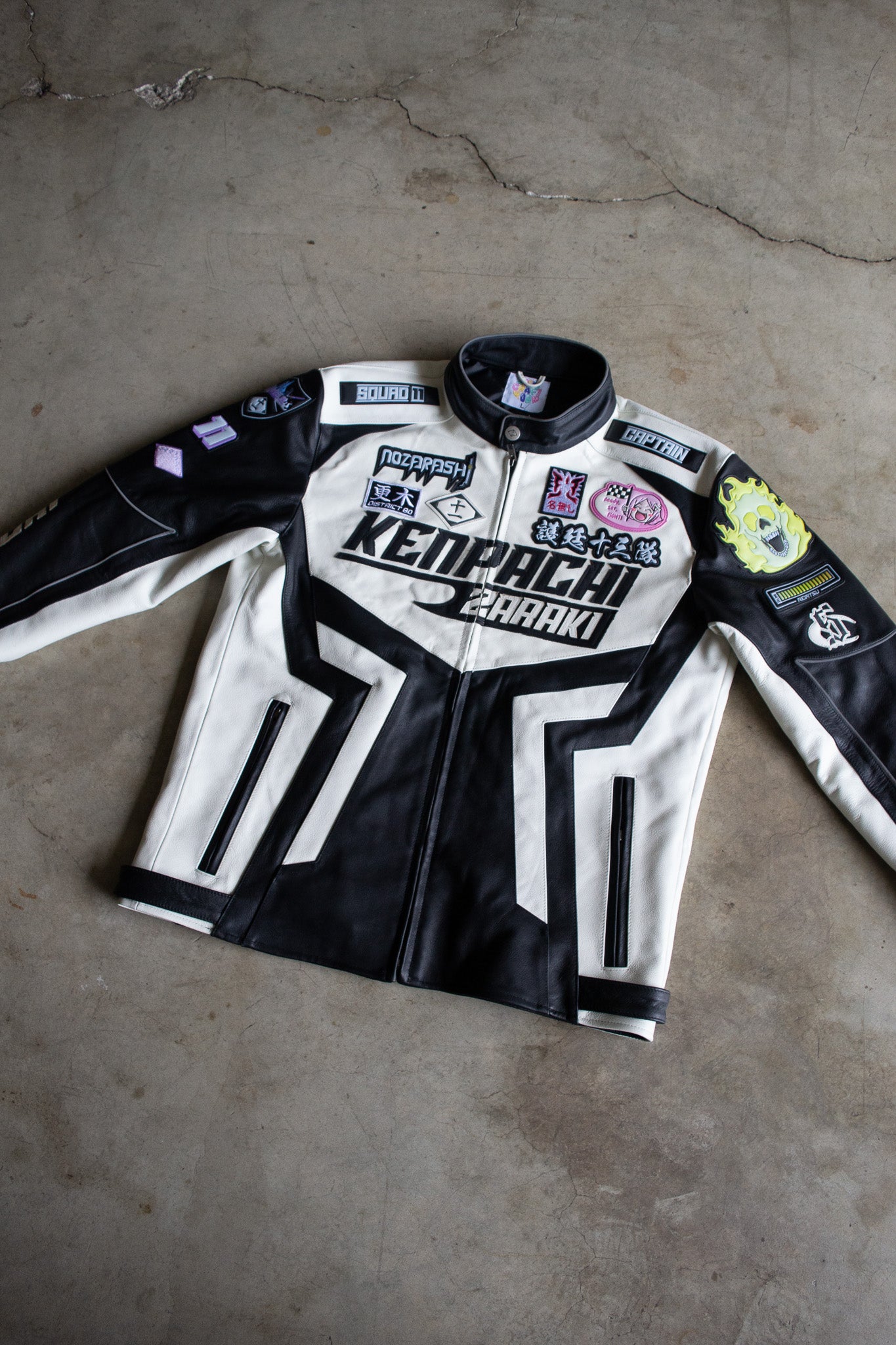 Kenpachi Moto Jacket (REAL LEATHER)