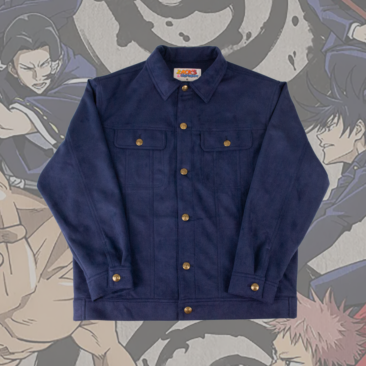 Tokyo Jujutsu High Faux Suede Jacket